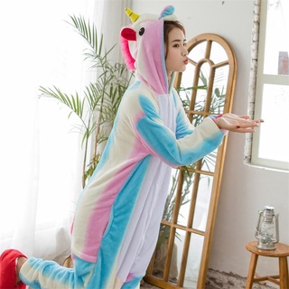 Rainbow Kigurumi unicornio Onesie mujeres adultas Onepiece general pijama Cosplay