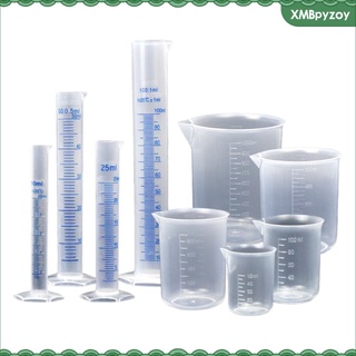 juego de cilindros y recipientes de 10 ml 25 ml 50 ml para aula de laboratorio en casa