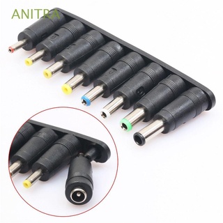 ANITRA 8pcs Universal Laptop Charger AC DC Adapter Socket Plug Connector Notebook Power 2pin InterchangeableTips/Multicolor