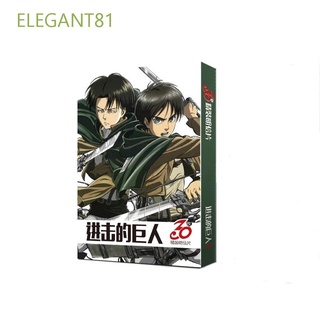 Elegante81 colección juguetes De regalo De cumpleaños Para niños regalo fans Anime tarjetas De Ataque en Titan card Postal