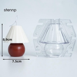 lámpara de mesa diseño de velas de silicona moldes de yeso lámpara molde hecho a mano vela perfumada moldes de plástico