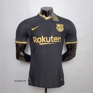 jersey/camisa de fútbol 20/21 barcelona black away ii versión jugador (1)