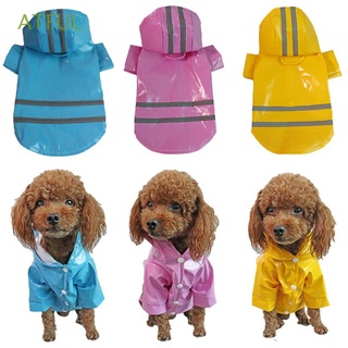 atful ropa al aire libre mascota mono chaqueta transpirable con capucha perro impermeable protector solar impermeable suministros para mascotas reflectante pu/multicolor