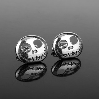 Movie The Nightmare Before Christmas Jack Skull Cuffs French Cuff Studs Men's Cuff Buttons