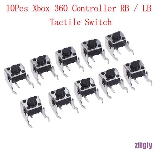 (Zitg) 10pzas Interruptor táctil Rb/ Lb Bumper Para Xbox One Xbox 360 Controlador Cxv
