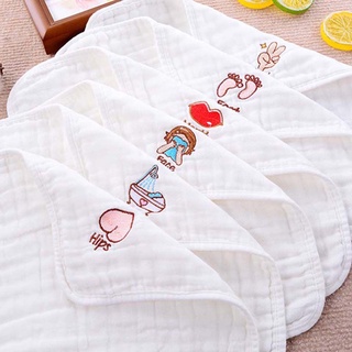 GOOMBI Hangable Face Towel Bath Handkerchief Bath Towel Mouth Wipe Towels Cotton Comfortable Soft Hip Saliva Towels (2)