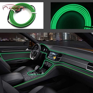 Accesorios de coche LED tira de neón luces de Cable suave lámpara para decoración Interior del coche