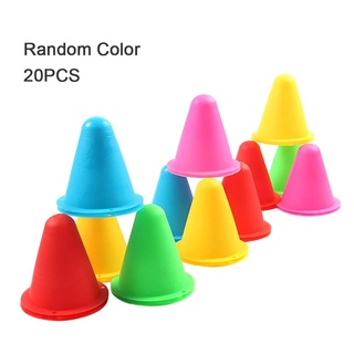 BILLION 20Pcs/lot Skating Cone Outdoor Training Marker Pile Cups Windproof Colorful Roller Skating Durable Skateboard Skate Training Sarking Cones (2)