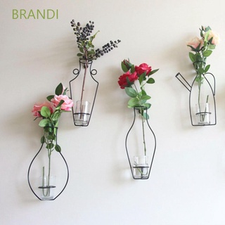 BRANDI Nordic Style Flower Racks Simple Flowerpots Accessory Wall Hanging Vase Iron Frame Plant Creative DIY Home Decor Ornaments Decorative Shelves