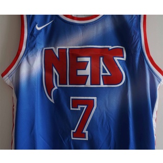 Nba hombres baloncesto jersey Brooklyn Nets 11 7 Kyrie Irving Kevin Durant new sky blue temporada regular jersey de baloncesto (4)