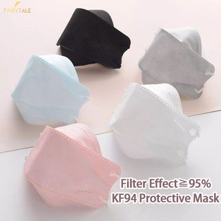 50pcs 4ply Face Kf94 KN 94 [máscara blanca]mascarilla reutilizable para adultos 3D