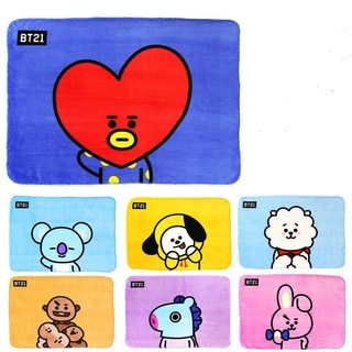 Kpop BTS BT21 - manta de franela de dibujos animados (1)