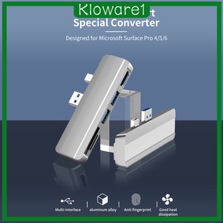 [KLOWARE1] Adaptador de concentrador USB 3.0 divisor para Surface Pro 4/5/6