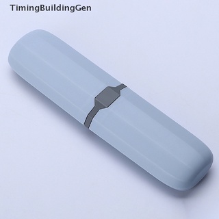 Timingbuildinggen viaje portátil cepillo de dientes soporte de pasta de dientes titular caja de almacenamiento estuche lápiz contenedor C TBG