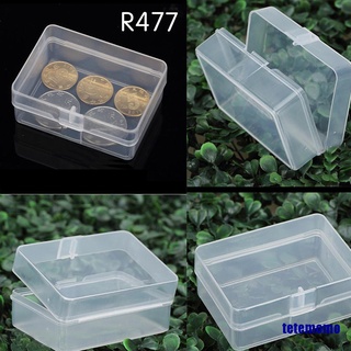 5pcs plástico transparente caja de almacenamiento colección contenedor caja de pieza caja