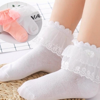 calcetines de malla transpirable para bebé niña dulce regalo retro 1 par de calcetines de color sólido