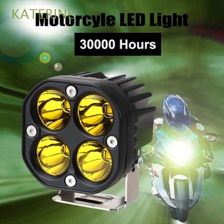 katerine universal motocicleta led iluminación 3 pulgadas lámpara decorativa conducción moto focos barco luz de trabajo 12v 24v off-road camión 40w accesorios de motocicleta/multicolor