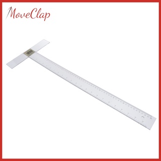 [precio De actividad] T-cuadrado de plástico transparente T-Ruler para redacción de diseño General herramienta de trabajo 45 cm