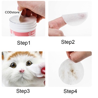 cd-100 pzs toallitas húmedas para ojos de mascota/perro/gato/papeles de limpieza/toallas/removedor de manchas (9)
