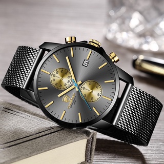 jam tangan chéetah hombres reloj top de lujo para hombre moda relojes de cuarzo de acero inoxidable impermeable reloj cronógrafo