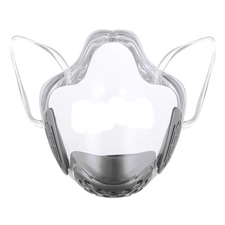 PC Visible Clear Face Mask Transparent Face Mouth Shield Covering Anti Fog (2)