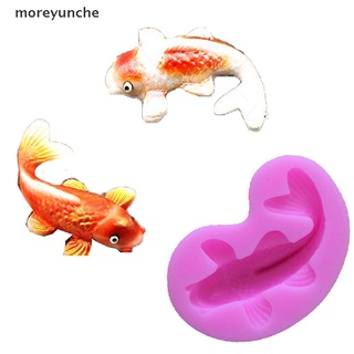 Moreyunche Silicone-Fondant-Cake-Molds-3D-Fish-Candle-Mold-Chocolate-Mould-Baking-Tools CL