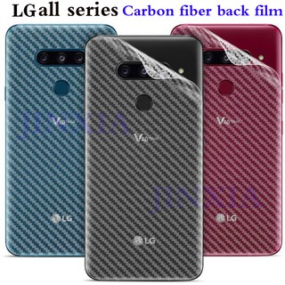 LG K71 K51S Fibra De Carbono Teléfono Película Trasera G7G8X W30 Transparente V50V40 Mate Protectora G8S Terciopelo V60 K92 Q92 K51 Aristo5 G8X (1)