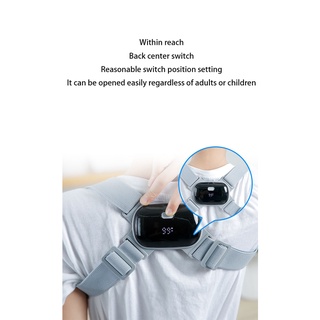 Dispositivo de corrección de sensor inteligente cifosis cinturón corrector adulto y niño sentado espalda invisible dispositivo de corrección de postura (4)