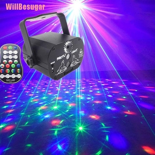 proyector de escenario willbesugar con 60 luces led rgb con motivos láser ktv para fiesta/dj/disco (1)