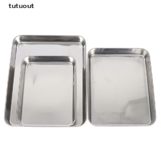 Tutuout 1Pc Baking Sheets Chef Cookie Sheets Stainless Steel Baking Toaster Oven Tray CL