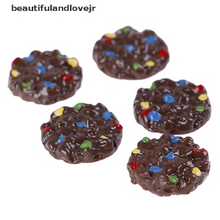 [beautifulandlovejr] 5pcs chocolate frijol galletas polímero para niños modelado arcilla diy accesorios