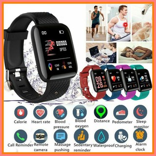 Destacado (116plus) Bluetooth Smart Watch Monitor de frecuencia cardíaca Monitor de presión arterial para deportes al aire libre Fitness