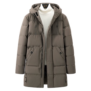 CuOo Abrigo de invierno con forro polar para hombre chaqueta acolchada de algodón nueva ropa de invierno chaqueta acolchada2021Longitud media