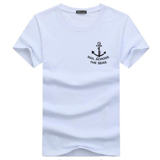 moda nueva camiseta gráfica adulto camisetas de gran tamaño camisa para mujeres y hombres camisas bj-sail a través de los mares logo estilo