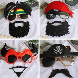 feliz halloween cosplay disfraz para bebé niño hombres pirata gorra gafas de sol barba conjunto vestido decoraciones de fiesta niños rendimiento
