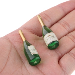 2 paquetes De botellas De vino Miniatura Para Casa De muñecas 1/12 Pub Bar decoración Verde