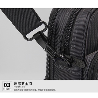 Los hombres maletín portátil bolsas buena tela de Nylon multifunción impermeable "bolsos de negocios hombro de los hombres bolsas de oficina (8)