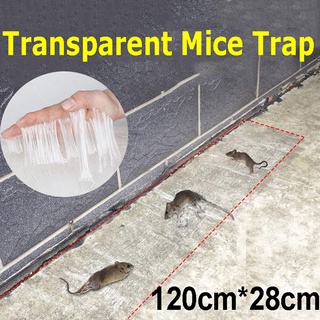 {FCC} 120 x 28 cm roedores lunares trampa de ratones de rata trampa transparente Invisible ratón pegamento trampa {akindofstar.cl}