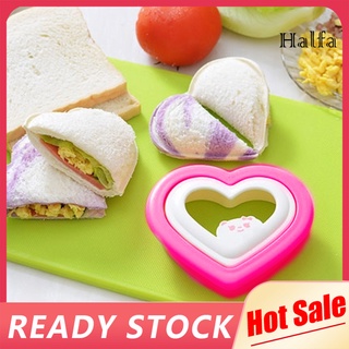 hp*love forma de corazón diy almuerzo bento herramienta de desayuno tostadas pastel sandwich molde cortador