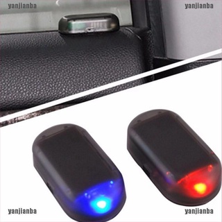 (caliente*) luz Solar USB de alarma de coche antirrobo advertencia intermitente luz Led intermitente