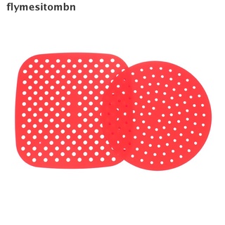 flybn - freidora de aire roja, grado alimenticio, antiadherente, cesta de silicona.