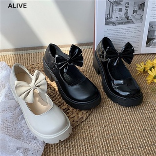 ALIVE Shoes lolita shoes women Japanese Style Mary Jane Shoes Women Vintage Girls High Heel Platform shoes College Student