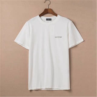 street trend balencia classic print hombres y mujeres moda algodón camisetas casual deportes manga corta tops más tamaño unisex