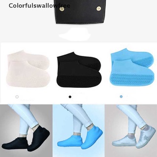 Colorfulswallowfree Reusable WaterProof Shoe Cover Unisex Shoes Protector Anti-slip Rain Boot Cover BELLE