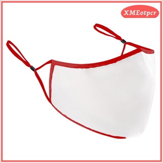 Men Women Face Mask With Visible Transparent Clear Window Mouth Shield