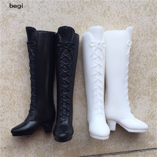 begi Long Boots Casual High Heels Cute Shoes Clothes For Barbie Doll Dress Accessory CL
