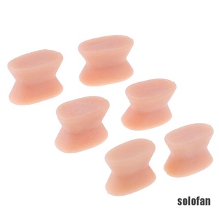 (solofan) 2 piezas separador de dedos de gel de silicona para reparación de pulgares ortopédicos