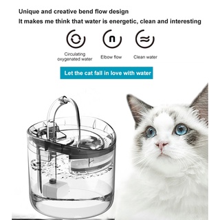 1.8L Gato Fuente De Agua Con Grifo Perro Dispensador Transparente Filtro Bebedor Sensor Mascota Alimentador APP