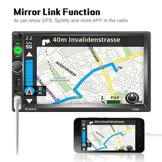 Radio de coche 2 din 7" HD Autoradio espejo enlace coche reproductor Multimedia Bluetooth pantalla táctil Auto audio coche estéreo (3)