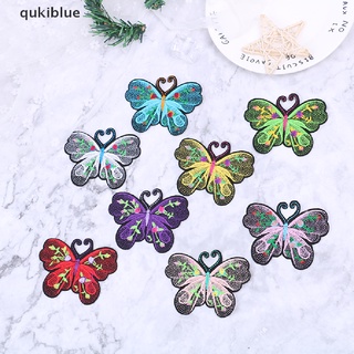 Qukiblue 5Pcs Embroidery Butterfly Patch Applique Clothes Ironing Clothing Sewing Supplie CL (1)